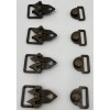 Set Of 4 Heavy Duty Metal Lobster Clasp Buckle Button