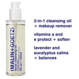 Malin + Goetz Aceite Limpiador Facial - Limpiador Facial con Semilla de Uva - Aceite Facial Purificante e Hidratante y Desmaquillante - 120 ml