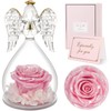 Sunia Eternal Rose Angel Gifts for Women Christmas, Eternal Rose