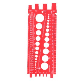 Nut Bolt Screw Gauge, Multifunctional Screw Identification Gauge, Inch Quick Identification, Nut and Bolt Thread Size Check, Thread Gauge Measuring Tool