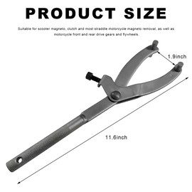 NYTKL Adjustable Locking Spanner Wrench, Magneto Fly Wheel Clutch Hub Rotor Sprockets Wrench Holder, Flywheel Puller Fan Clutch Removal Tool for Scooter Motorcycle Accessories