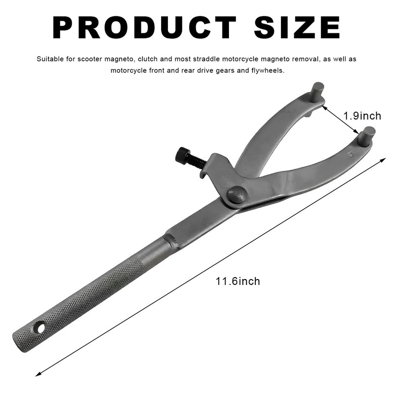 NYTKL Adjustable Locking Spanner Wrench, Magneto Fly Wheel Clutch Hub