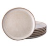 AmorArc Ceramic Plates Set of 6, 8.5 Inch Handmade Reactive