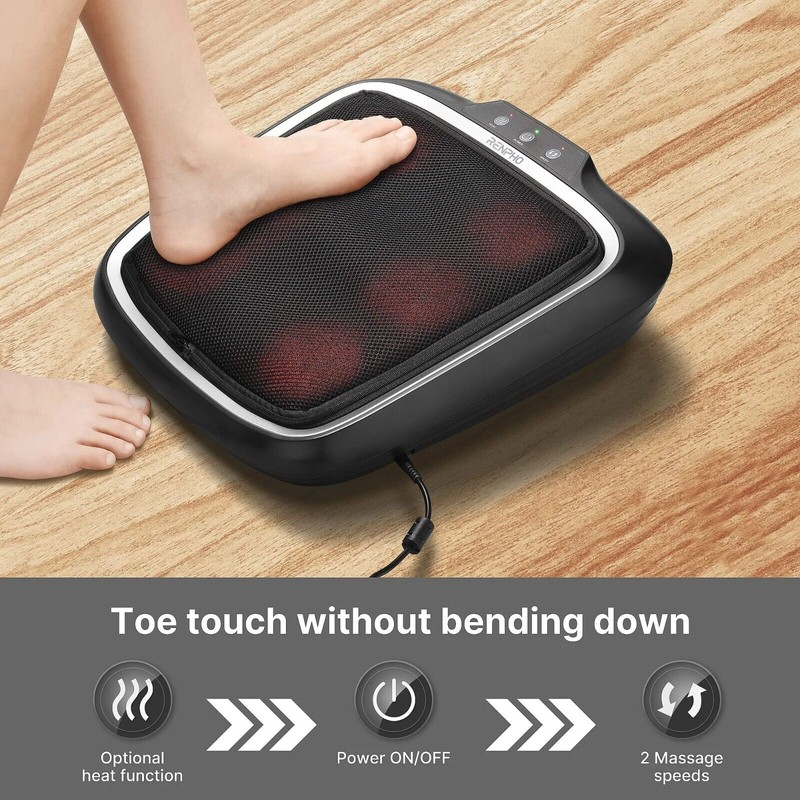 RENPHO Foot Massager Machine with Heat Blood Circulation Mat Deep