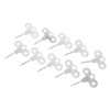 10pcs Luminous Camping Tent Pegs Set ABS 3 Hole Screw