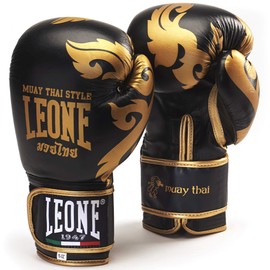 LEONE 1947 Muay Thai, Shin Guard unisex-adulto, unisex adult, Muay Thai, black, 14 Oz