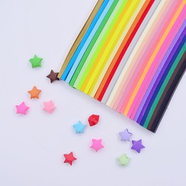 1590 Sheets Origami Stars Paper Folding Strips Star Origami Paper Strips Pastel Lucky Star Paper Pastel Package Diy Paper Crafts Art Crafting Supplies
