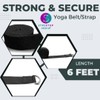Cotton Yoga Belt with D Ring Buckle Closure, Enhance Yoga