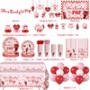 208Pcs Xynic She's Ready to Pop Baby Shower Decorations Tableware