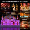 Cubehom LED Lighted Liquor Bottle Display Shelf, 38 Inch Bar