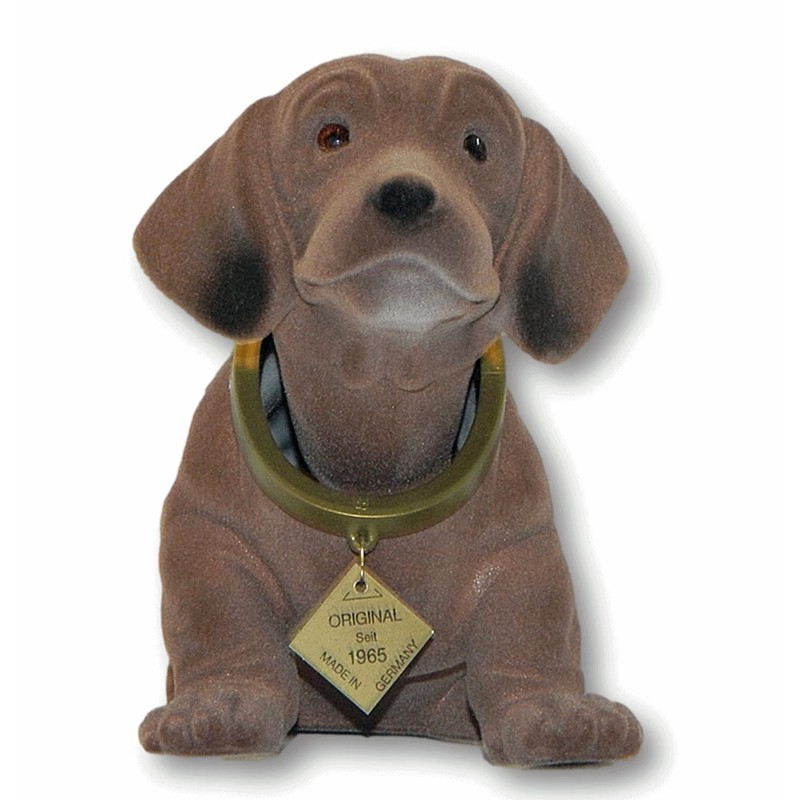 Nodding Dog Figure, Dachshund, Height 18 cm, with Nodding Head