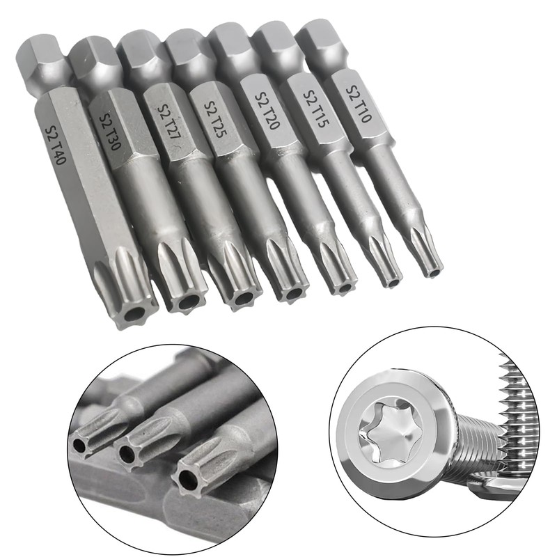 BkkvimTorx Star 6-Point Screwdriver Bit Set, Magnetic Security Tamper Resistant