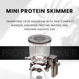 Ultum Nature Systems Mini Protein Skimmer - Rimless Aquarium Protein Skimmer - Drop-in Design Saltwater Aquarium Skimmer - Protein Skimmers for All-in-One Saltwater Aquarium Tanks