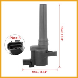 Partuto Auto Part Ignition Coil 4G43-12A366-AA Repair Replacement Black Replacement