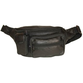Quality Genuine Leather Waist Bag Fanny Pack with Adjustable Strap by Marshal
