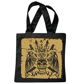 Reifen-Markt Tasche Umhängetasche KRIEGER SKULL BIKERSHIRT GOTHIC BIKE CLUB MC MOTORCYCLE CHOPPER CUSTOM MOTORRAD MOTORRADTREFFEN CLUB TREFFEN Einkaufstasche Schulbeutel Turnbeutel in Schwarz