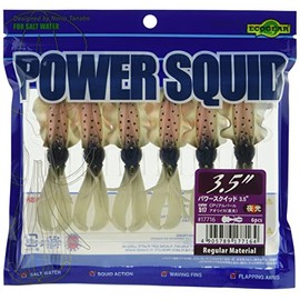 Ecogear Power Squid 3.5" 517 CP Real Pearl Aori Squid (Glow-in-the-Dark)