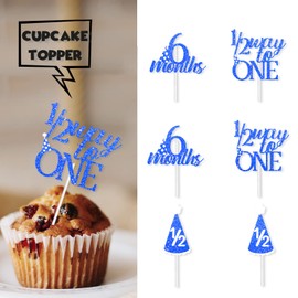 S-Cp-0663 ce Cream Fruit Dessert Cupcake Topper Colorful Glitter Happy Birthday Sensory Pop Game Theme Decor Supplies Baby Shower Boys Girls Birthday Party Decorations