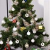 Pack of 30 Mini Christmas Baubles with Hanger, 3 cm