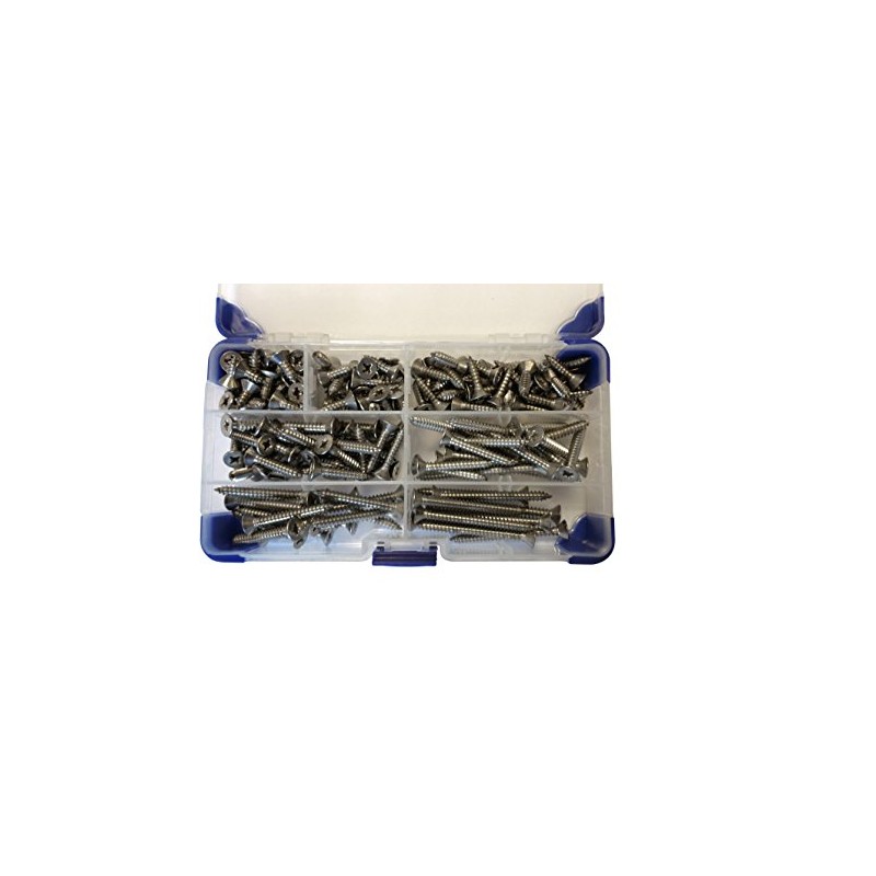 AHC K-10075 310 Piece No 8 Stainless Steel Pozi Countersunk