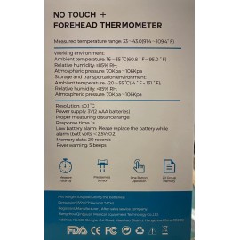 Unbranded New In Box In Infrared Forehead Thermometer Model QY-EWQ-01  FREE SHIPPING