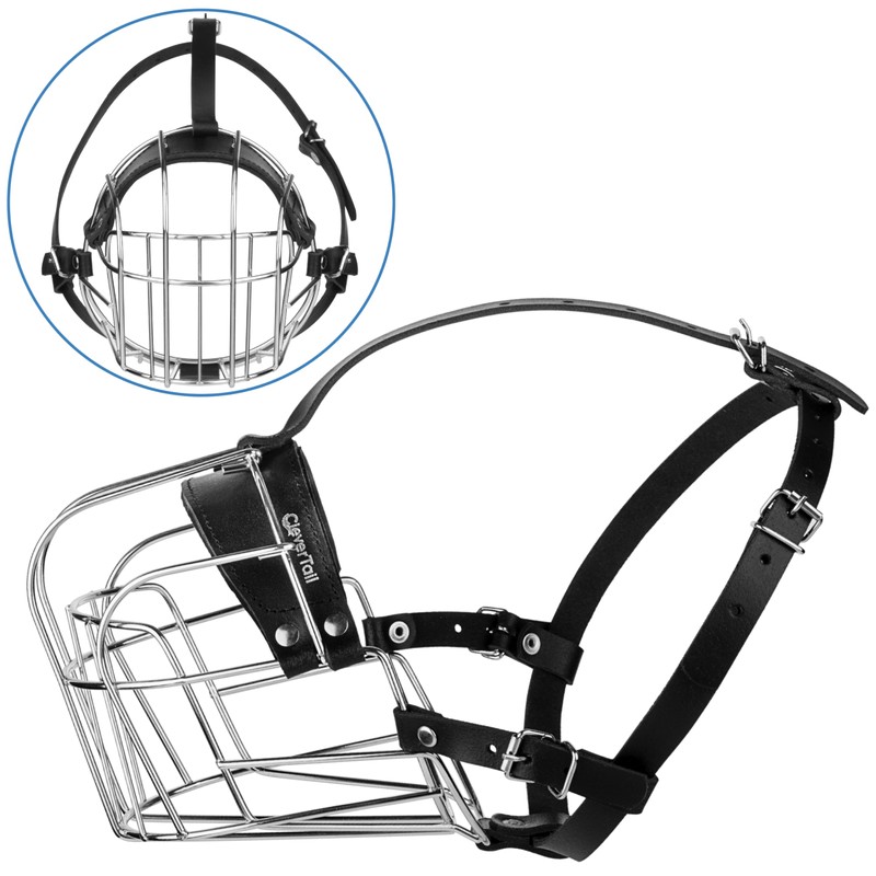 Dog Metal Muzzle for Large Sized Dogs – Heavy Duty
