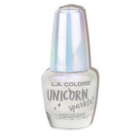 L.A. COLORS Unicorn Sparkle Nail Polish, Sugar Snowflake CNL81