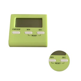 Digital Timer Large Screen LCD Stopwatch Alarm Clock Table Decor, Green