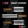REDSALT® Premium 2-Way Grater with Wooden Handle Razor Sharp Professional