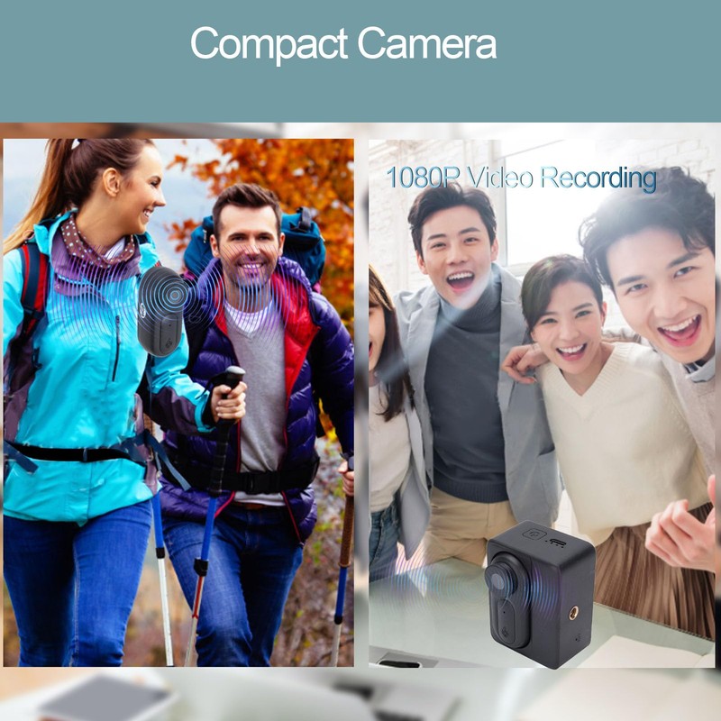 Mini Body Camera 1080P, Wearable Body Cam with Rotatable Clip