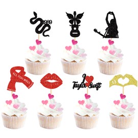 Blumomon Pack of 28 Singer Cupcake Toppers Popular Singer Birthday Party Decoration Music Theme Party Fans Party Decoration