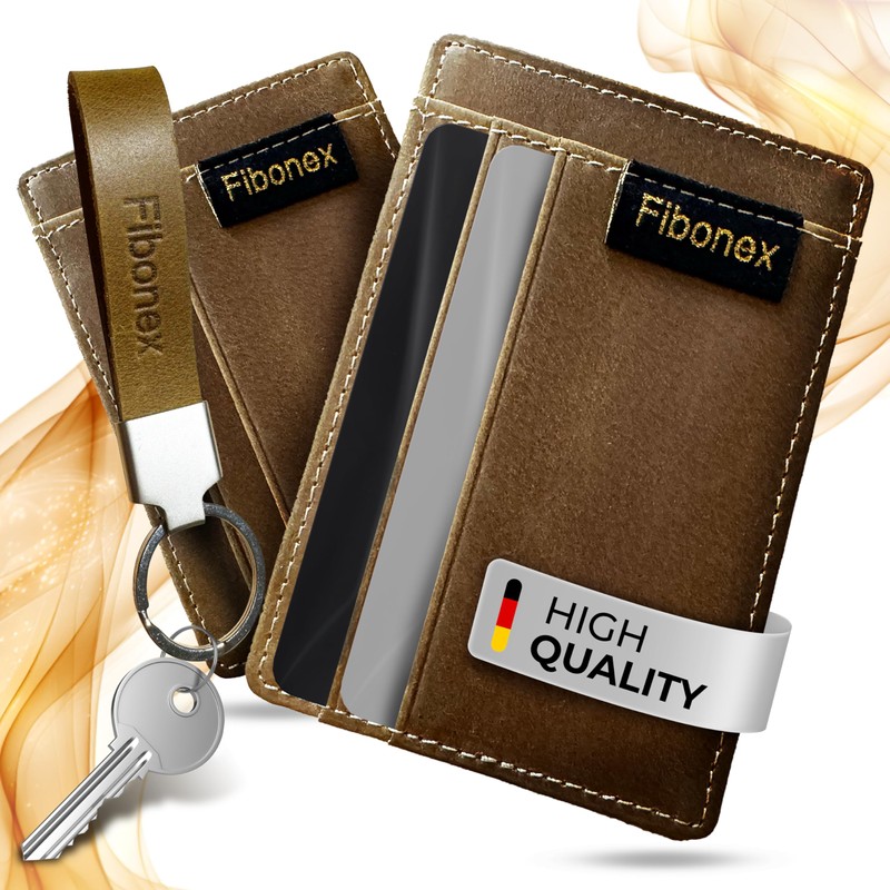 Fibonex Magic Wallet Leather Wallet with Coin Compartment - Slim