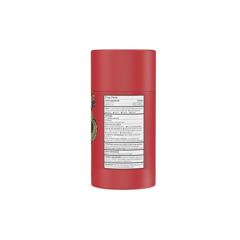 Americanna Wellness Dragon Balm 3.4oz Roll-Up Regular Strength