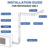 KuriProtect 4" W 16.5Ft Decorative PVC Line Set Cover Kit