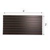 SSWBasics 4 ft x 2 ft Horizontal Black Slatwall Panels