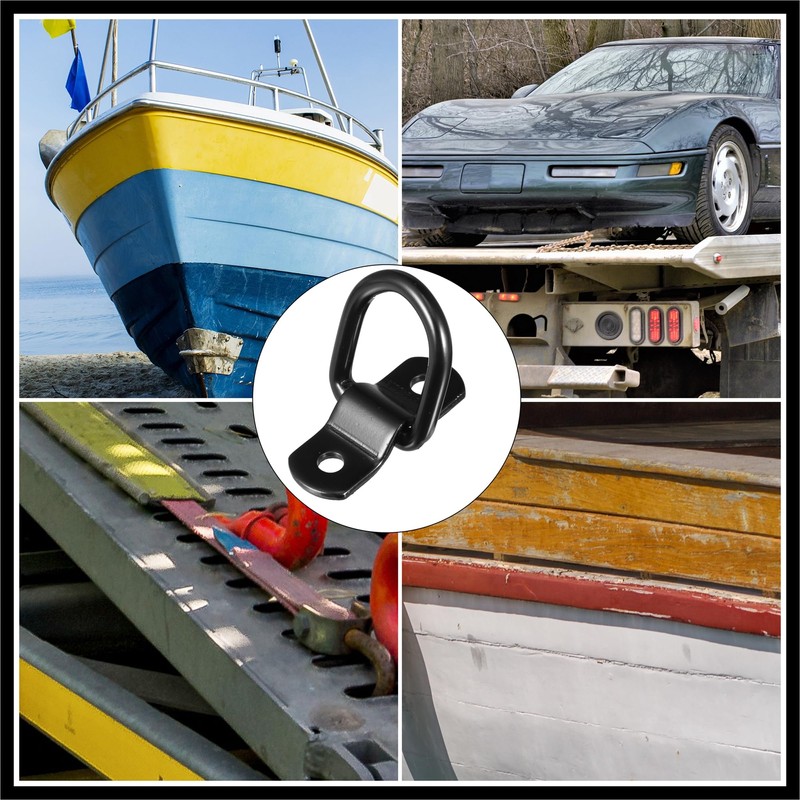 Hihaha 4pcs D Ring Tie Down Anchor 1/4" Diameter for