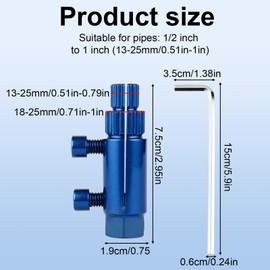 lasuroa Screw Extractor, Broken Pipe Removal Tool Set Tool for Removing Broken Taps with Wrench for DIY Repair Broken Nipple Screws