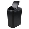 Oymlclivisa Black Plastic Swing Top Bin, 20 L Plastic Trash