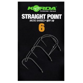 Korda Straight Point Micro Barbed Qty 10 (Size 6)