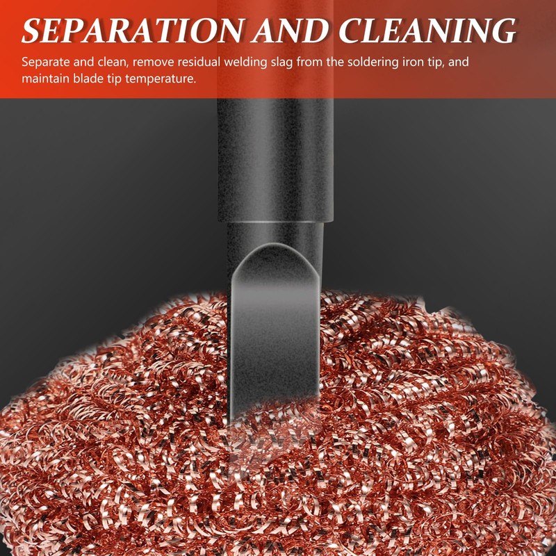Yardwe Soldering Iron Cleaning Balls Copper Wire Balls for Precise