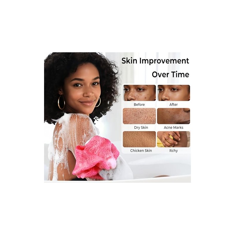 Esponja Red Africana Auténtica Piezas Lufa Exfoliante Real Nudos Paños
