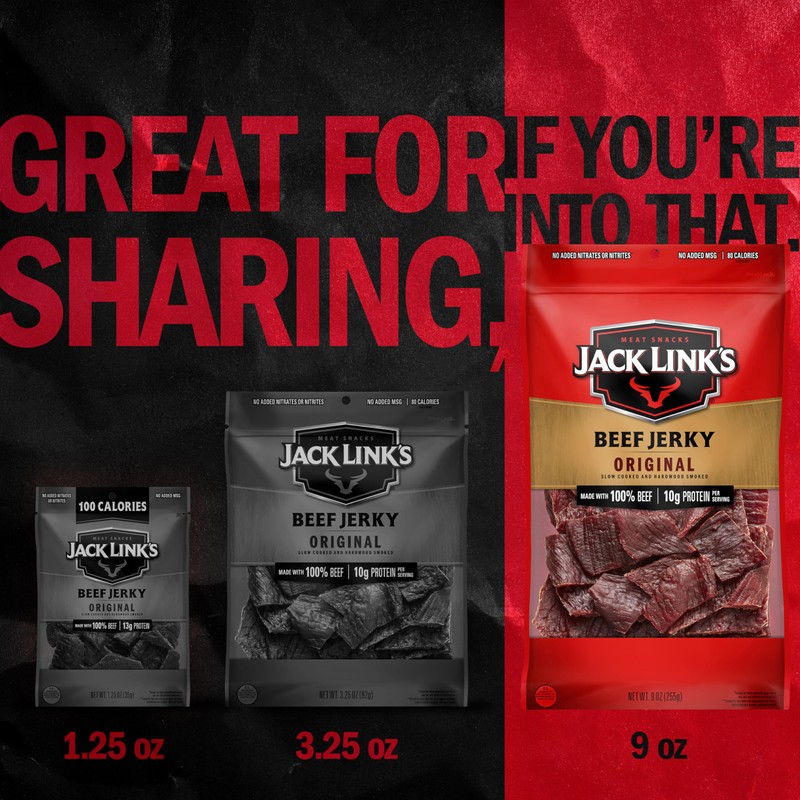 Jack Link's Beef Jerky, Original, Large Jerky Bags - Flavorful