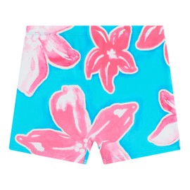 Kanu Surf Girls' Standard Swimming Bottom UPF 50 Boy' Short, Kaia Aqua/Pink