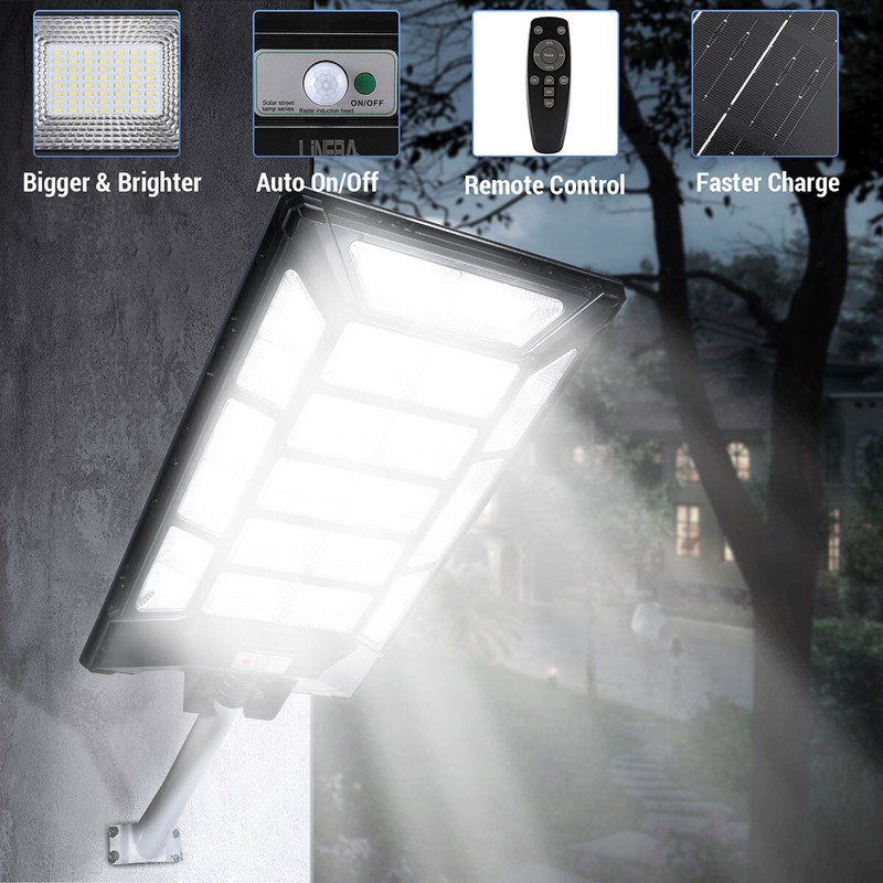 LINEBA Solar Wall Lights Pathway Motion Sensor 11000W 1028 LED