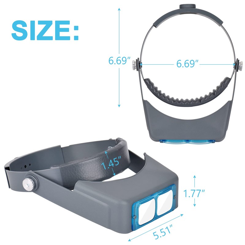Optivisor Jewelers Magnifying Glasses - 1.5X, 2X, 2.5X, 3.5X Optical