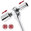 Powerbuilt Dual Size Extendable Ratchet, 1/4-Inch and 3/8-Inch Drive, 72