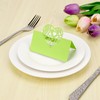 BUNCHBRAVO 50-Pack Place Cards for Table Setting, Heart Laser Cutout
