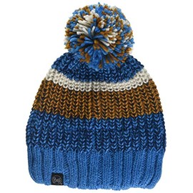 Knitted & Band Polar Fleece Hat - Stig Teal Blue - Adult Sized