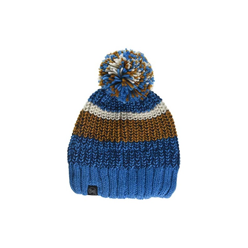 Knitted & Band Polar Fleece Hat - Stig Teal Blue