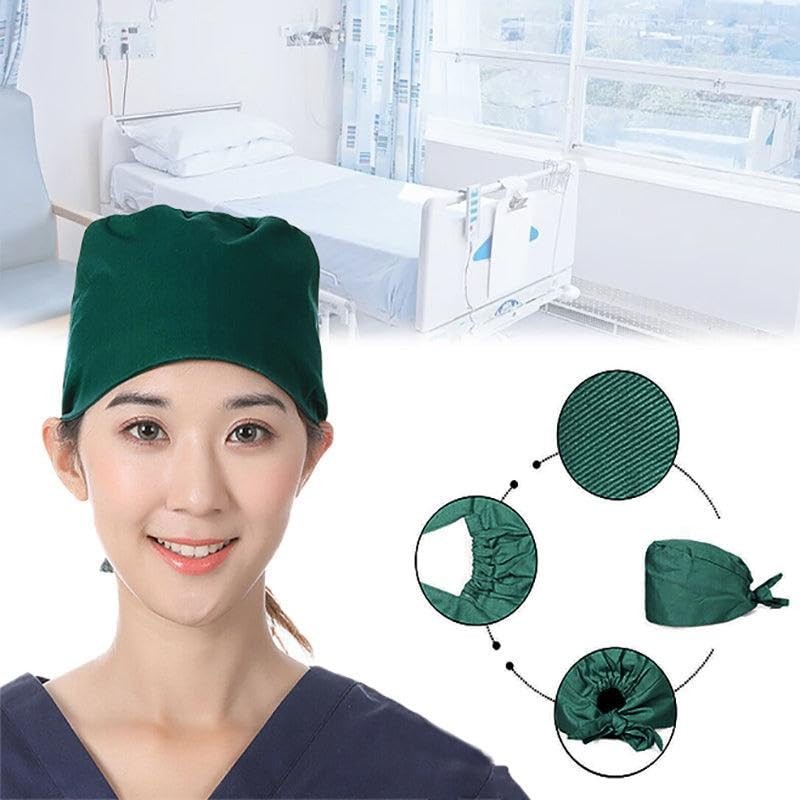AIMALL 100% Cotton Surgical Scrub Cap Hat Unisex SurgeryTheatre Doctor